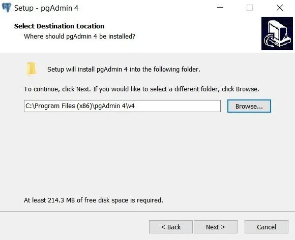 Installation Dialog