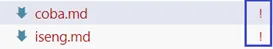 Conflicted files on VS Code